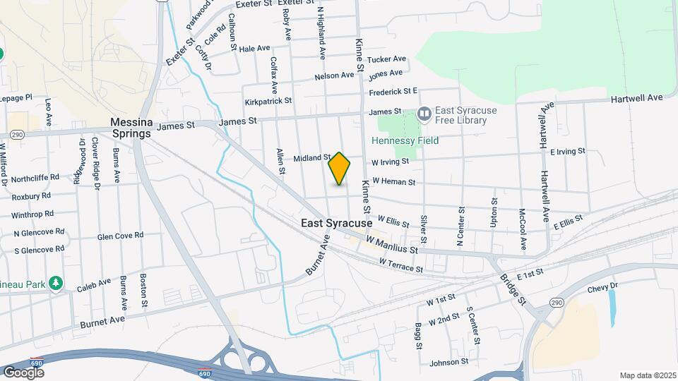 402 W Yates St Map and Location Details
