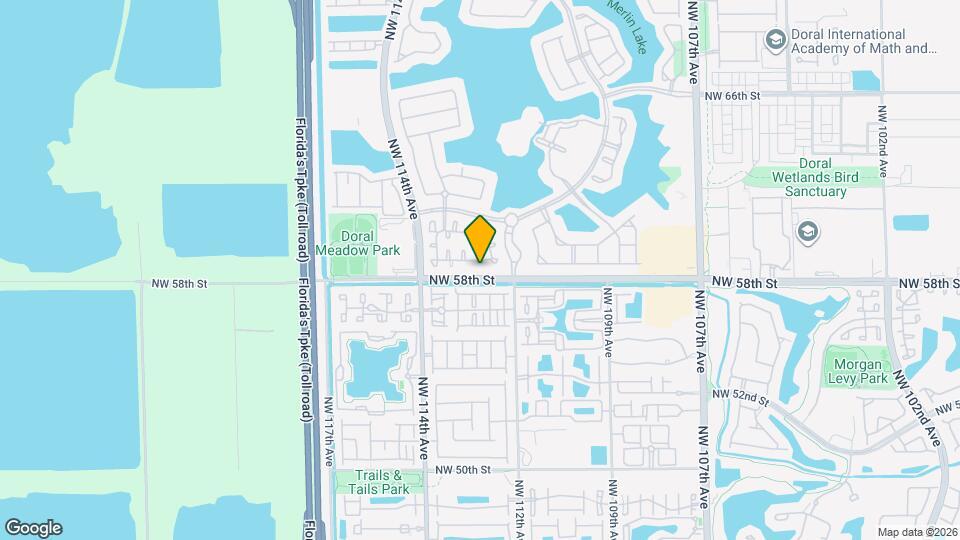 11244 NW 58th Terrace Map and Location Details