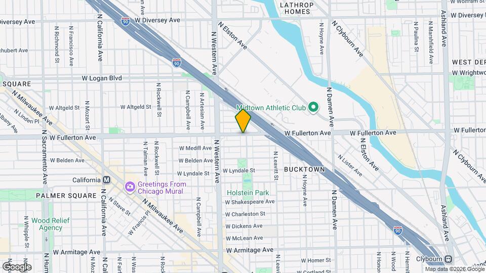 2305 W Fullerton Ave, Unit 2 west Map and Location Details