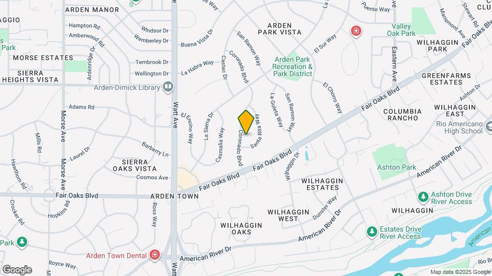 730 Coronado Blvd Map and Location Details