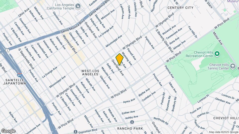 2258 Overland Ave, Unit 2260 Map and Location Details