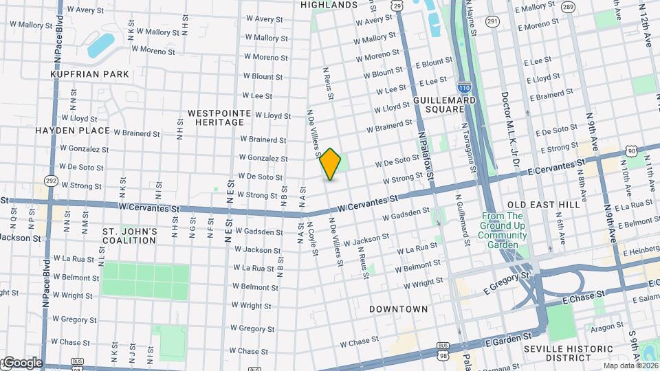 910 N De Villiers St Map and Location Details