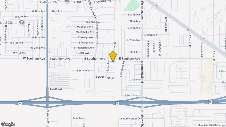 1079 E Yuma Ave Map and Location Details