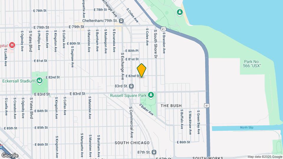 8213 S Houston Ave Mapa y Detalles de la Ubicación