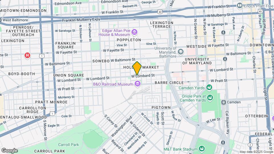915 W Lombard St Map and Location Details