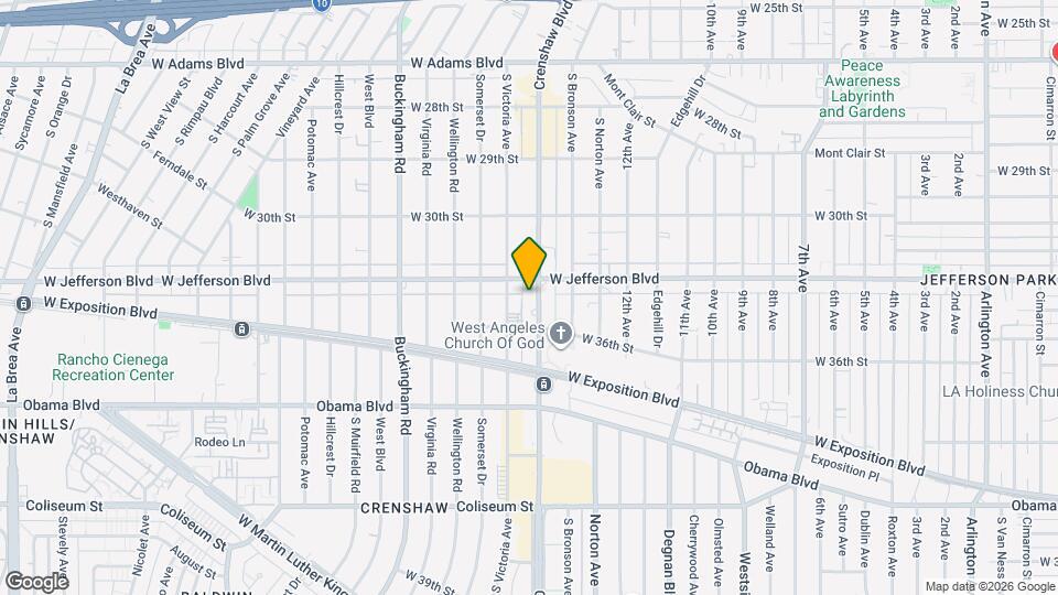 Crenshaw Gardens Mapa y Detalles de la Ubicación