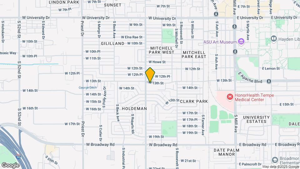 827 W 13th St Map and Location Details