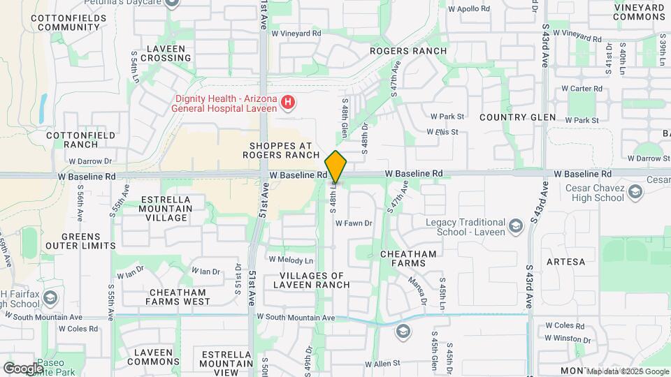 7617 S 48th Ln Map and Location Details