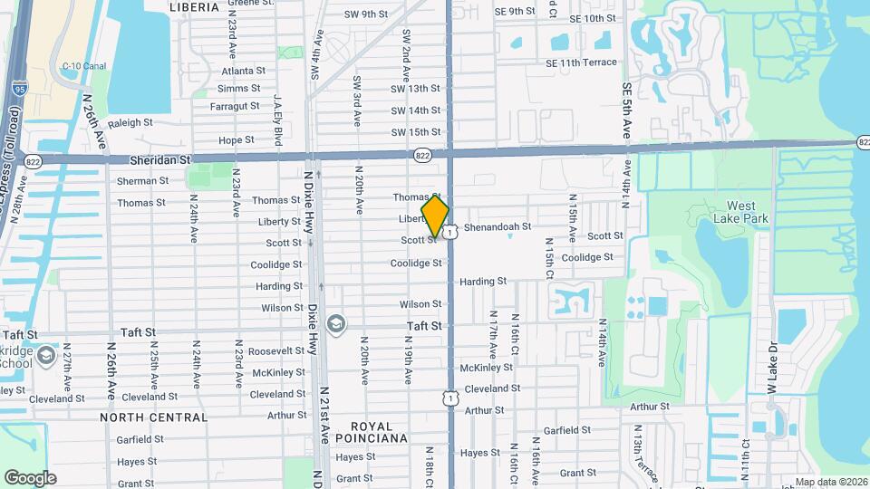 1812 Scott St Map and Location Details