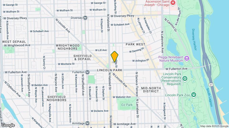 2426 N Burling St Map and Location Details