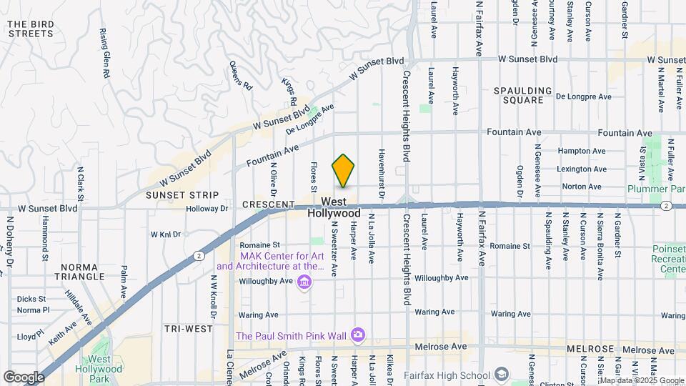 8270 Norton Ave Map and Location Details