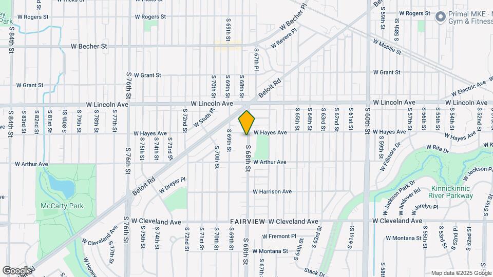 2409 S 68th St Map and Location Details