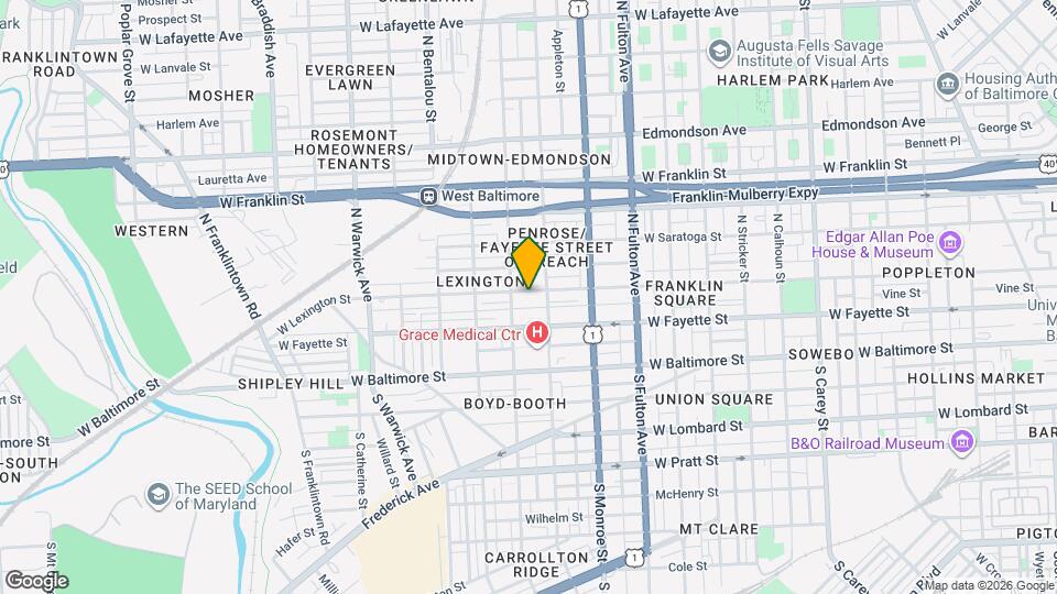2011 W Lexington St Map and Location Details