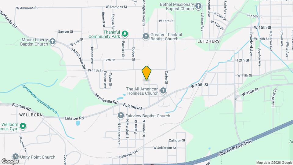 1006 Patterson St Map and Location Details