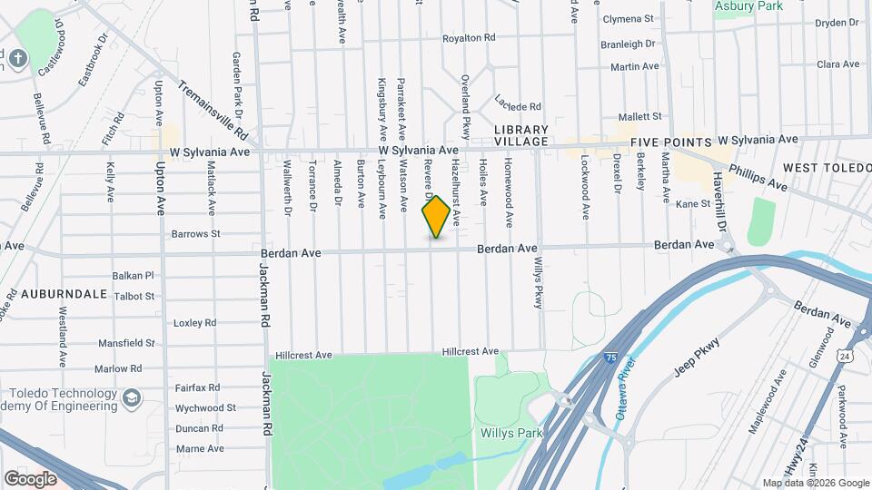 3802 Revere Dr Map and Location Details