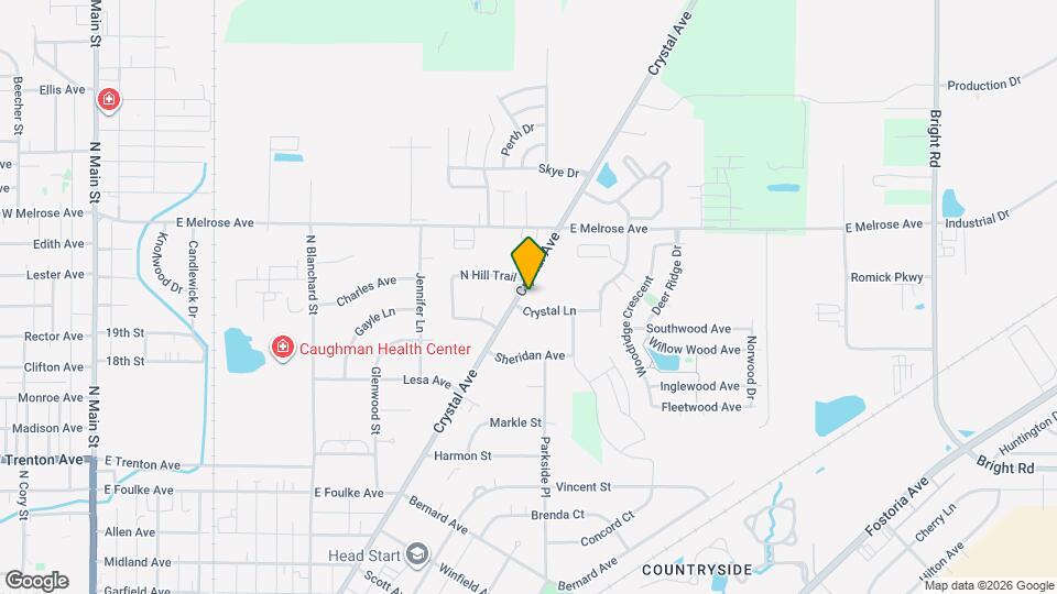 1909 Crystal Ave Mapa y Detalles de la Ubicación