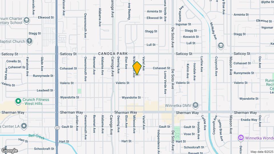 7422 Milwood Ave Map and Location Details