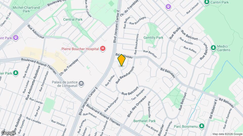 1435 Rue Beaumont Map and Location Details