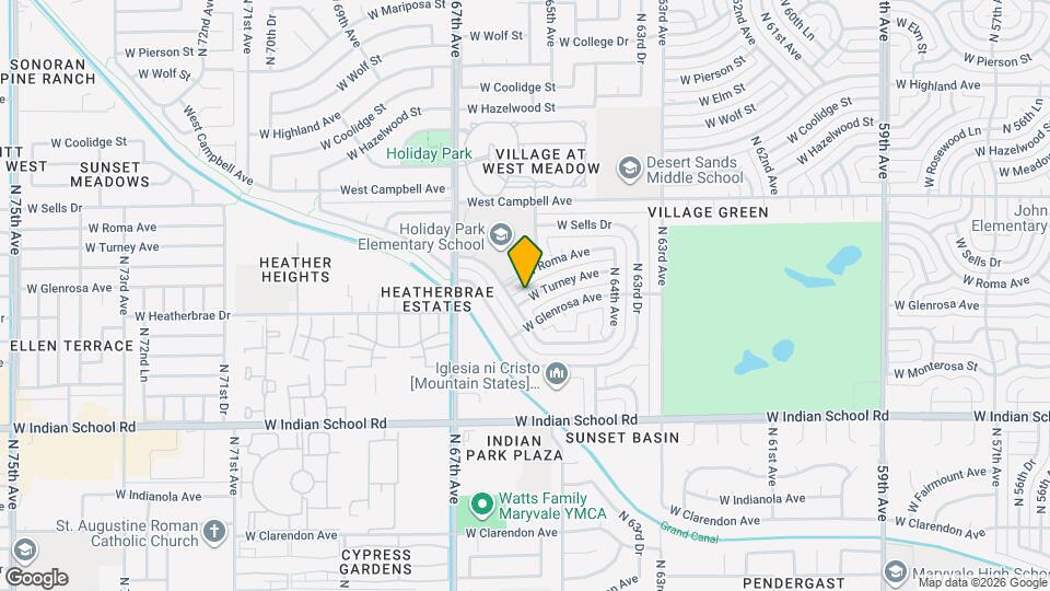 6536 W Turney Ave Map and Location Details