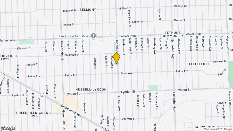 14867 Hubbell Ave Map and Location Details