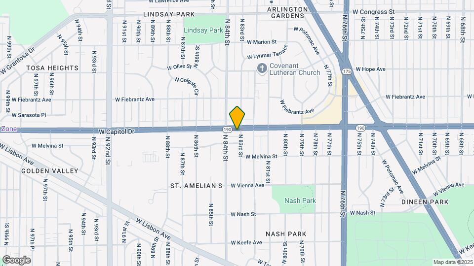 8301-8319 W Capitol Dr Map and Location Details