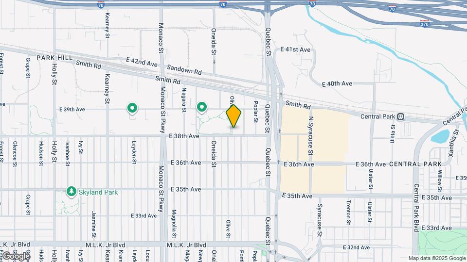3810 Olive St Map and Location Details