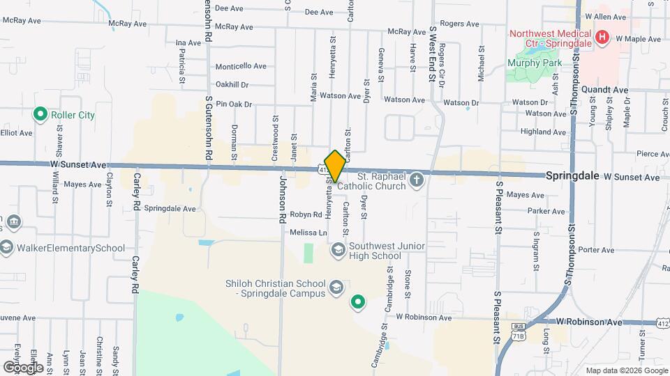 1205 Henryetta St Map and Location Details