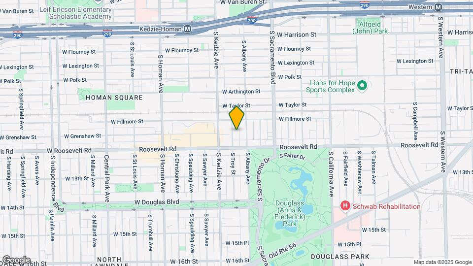 1129 S Troy St Mapa y Detalles de la Ubicación