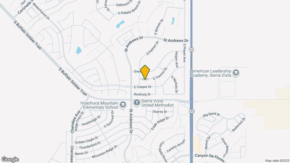 3366 E Trevino Dr Map and Location Details