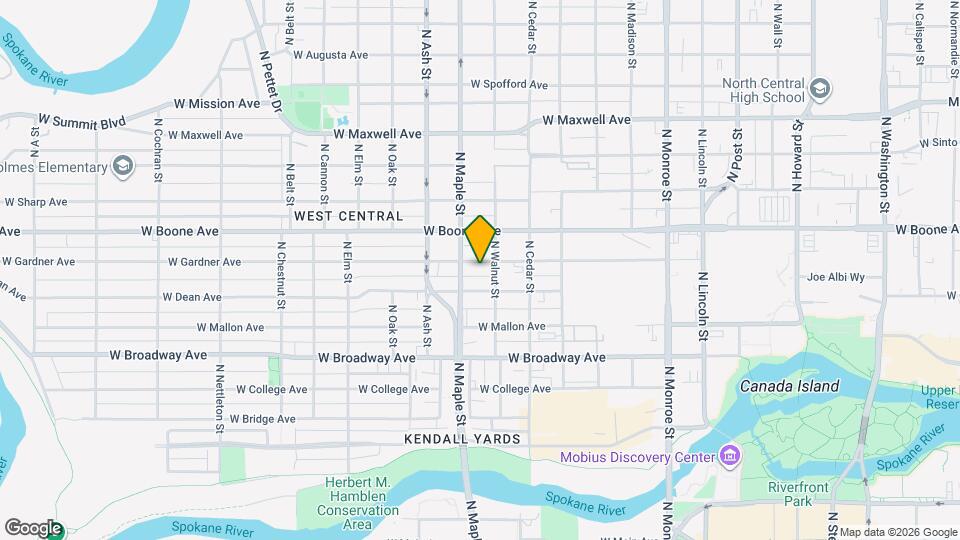 1511 W Gardner Ave Map and Location Details