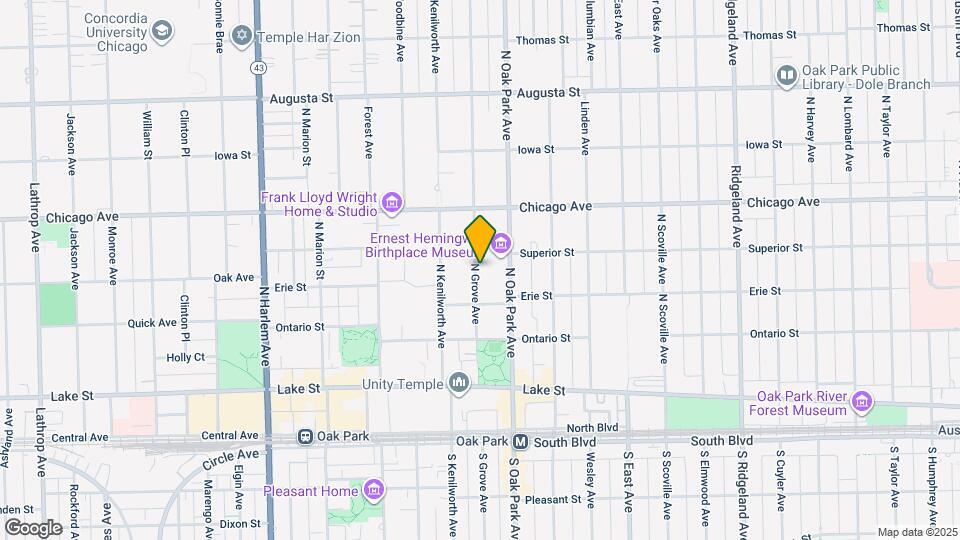 326 N Grove Ave Map and Location Details