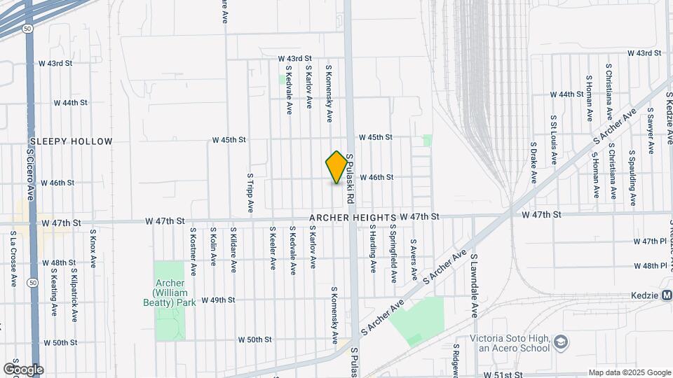 4615 S Komensky Ave Map and Location Details