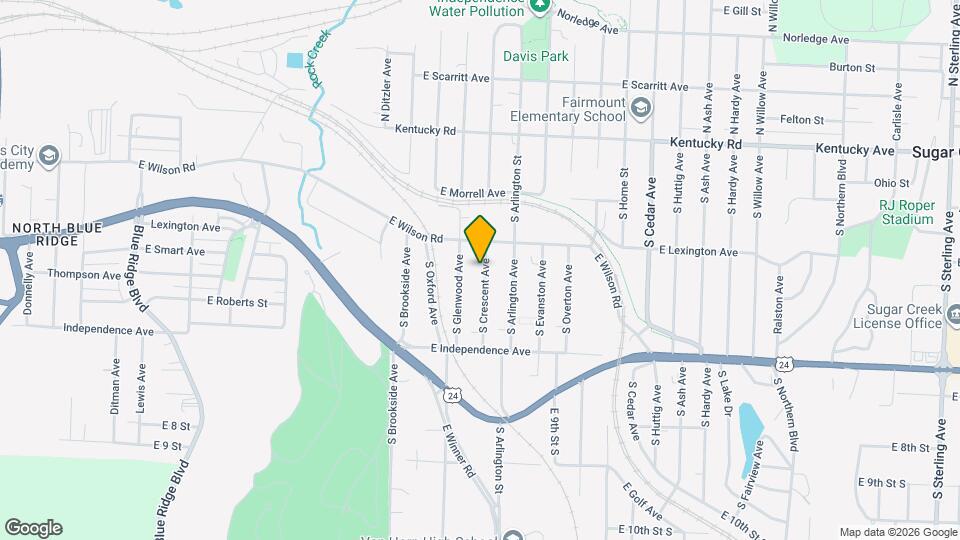 526 S Crescent Ave Map and Location Details