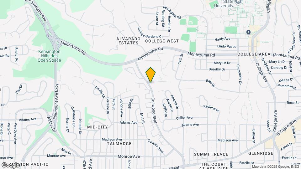 4883 Collwood Blvd Map and Location Details