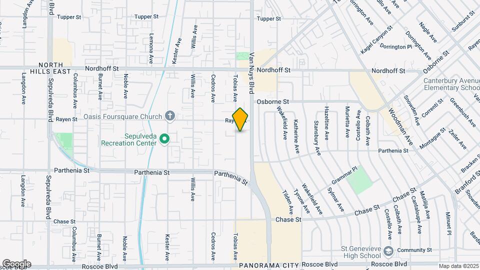 8826 Tobias Ave Map and Location Details