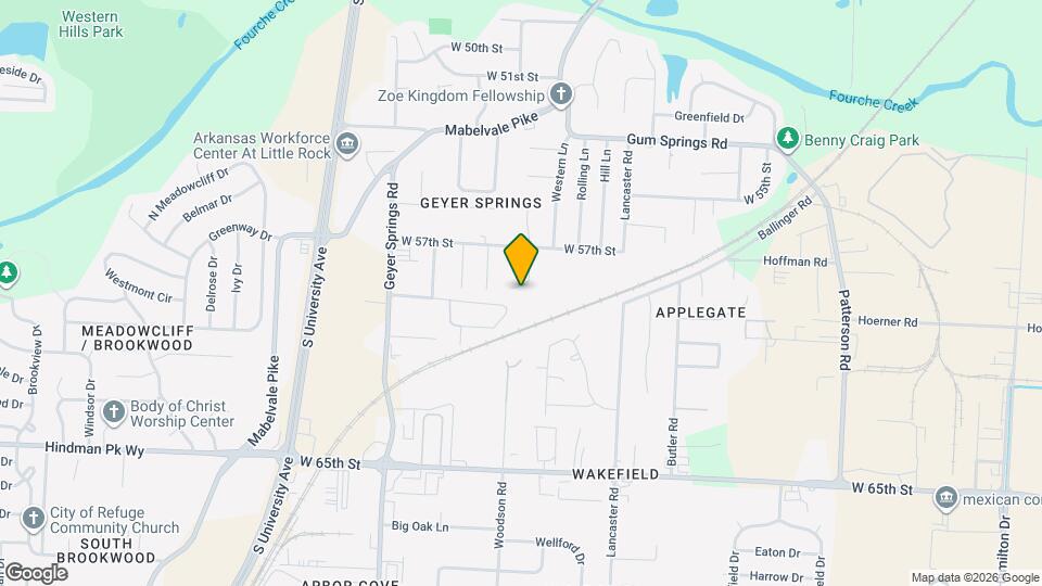 5821 Freeland Dr Map and Location Details