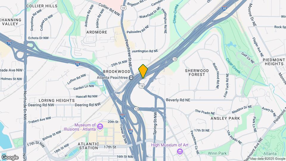 1655 Peachtree St NW-Unit -906 Map and Location Details