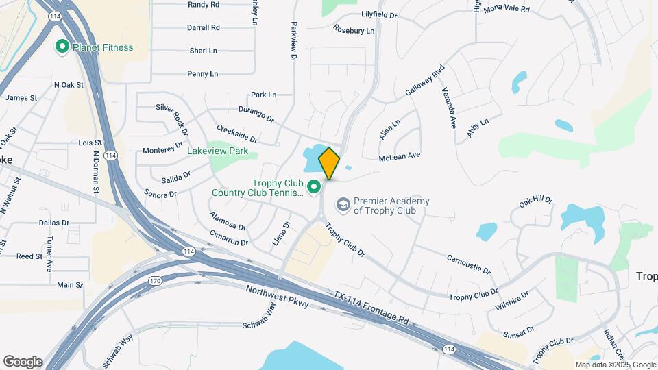 The Quorum at Trophy Club Townhomes Map and Location Details