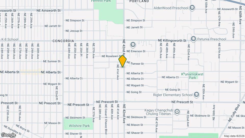 5101-5115 NE 42nd Ave Map and Location Details