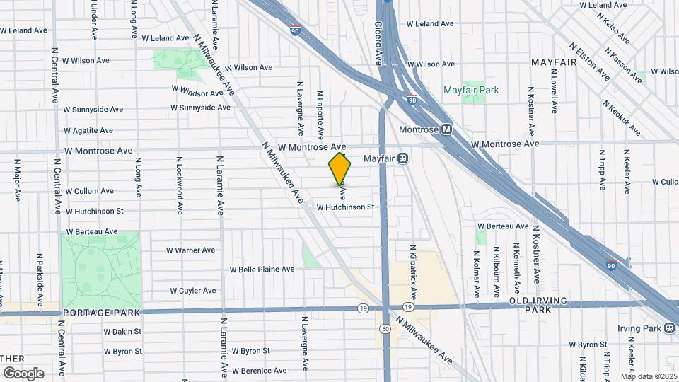 4901 W Cullom Map and Location Details