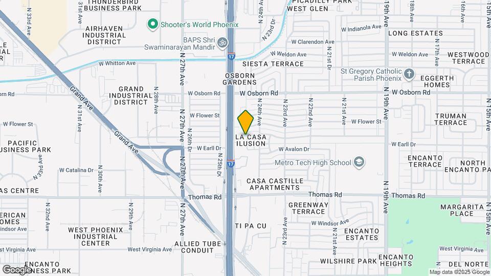 3054 N 24th Ln Map and Location Details