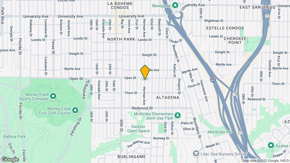 3379 Herman Ave, Unit 3379 and Half Mapa y Detalles de la Ubicación