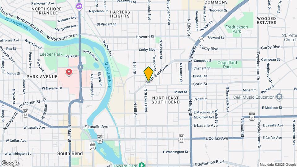 708 South Bend Ave Map and Location Details