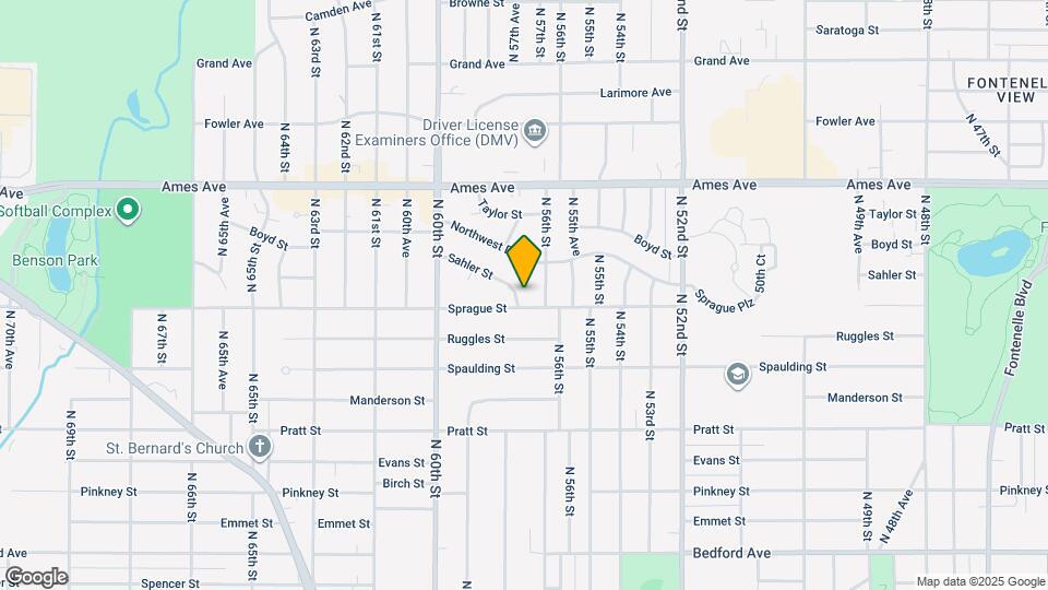 5806 Sahler St Map and Location Details