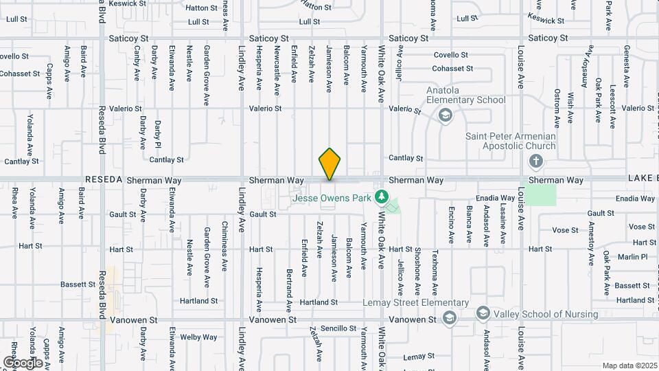17830 Sherman Way Map and Location Details