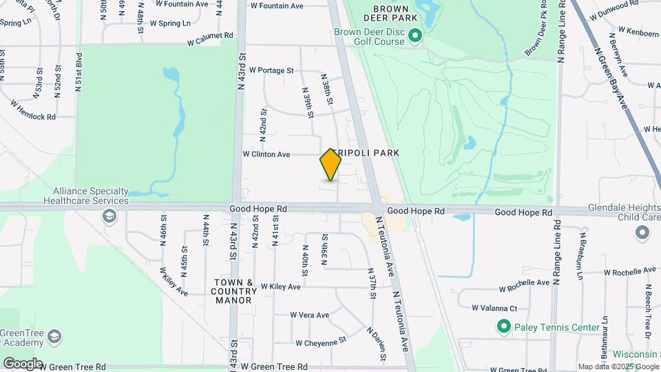 7233 N 38th St Map and Location Details