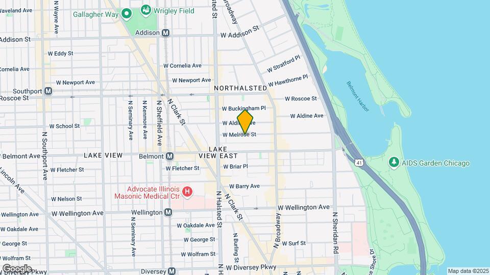 665 W Melrose St, Unit 2F Map and Location Details