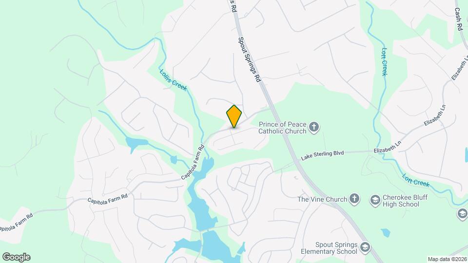 6496 Crosscreek Ln Map and Location Details