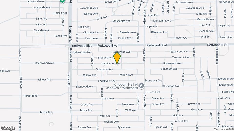 8472 Underwood Ave Map and Location Details