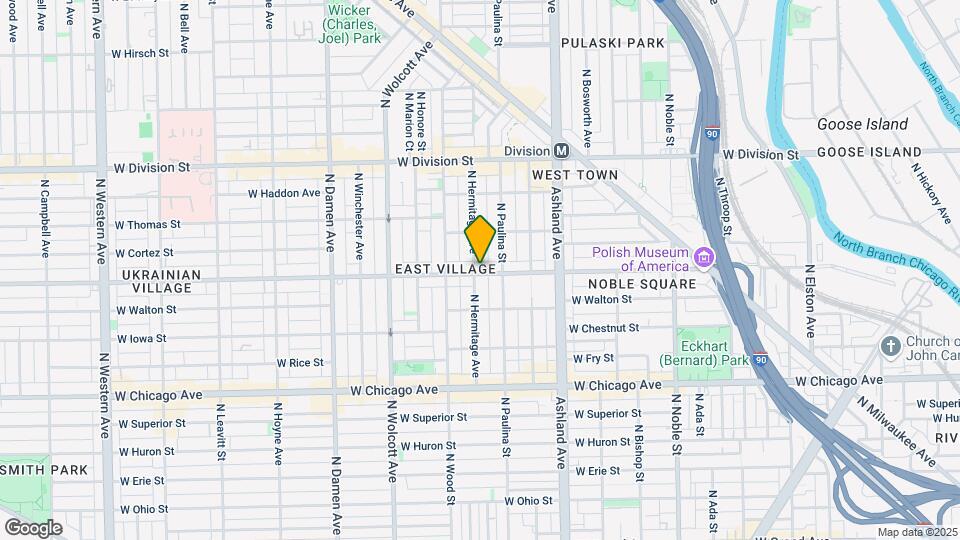 1724 W Augusta Blvd, Unit 3 Map and Location Details